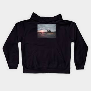 Photography of School Yard with Stunning Sky and Sunset V4 Kids Hoodie